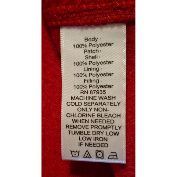 Susan Graver Weekend Womens Red & Black Quilted Zip-Up Jacket Medium - Picture 5 of 6